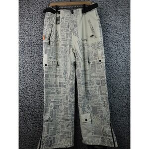 Grenade Fatigue Project Snowboard Pants Medium White All Over‎ Cargo Men's